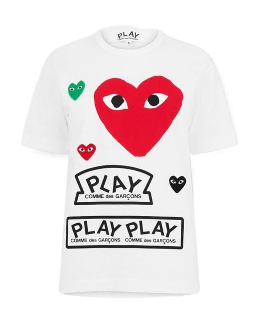 COMME DES GARÇONS PLAY Red Comme Des Gar?Ons Play Regular Fit T-Shirt