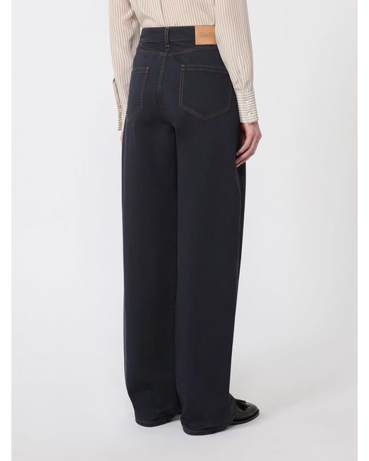 Max Mara Blue Studio Fatuo Straight Leg Trousers