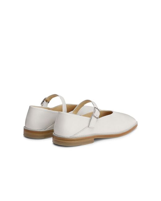 Lemaire White Flat Ballerinas