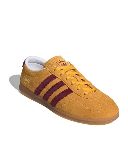 Adidas Orange Originals Gazelle Lo Pro Low-Top Sneakers
