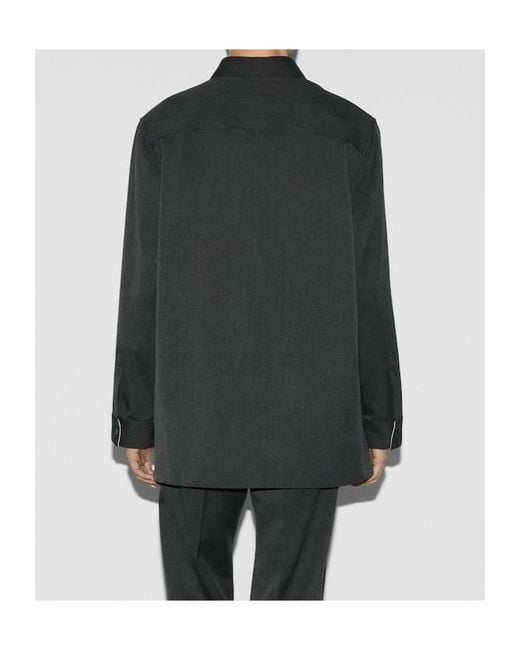 Gucci Black Drop Shoulder Shirt for men