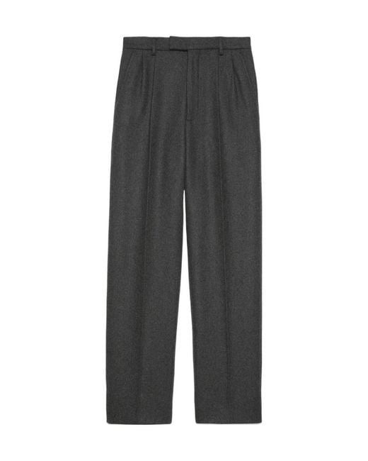Gucci Gray Straight Leg Tailored Pants for men