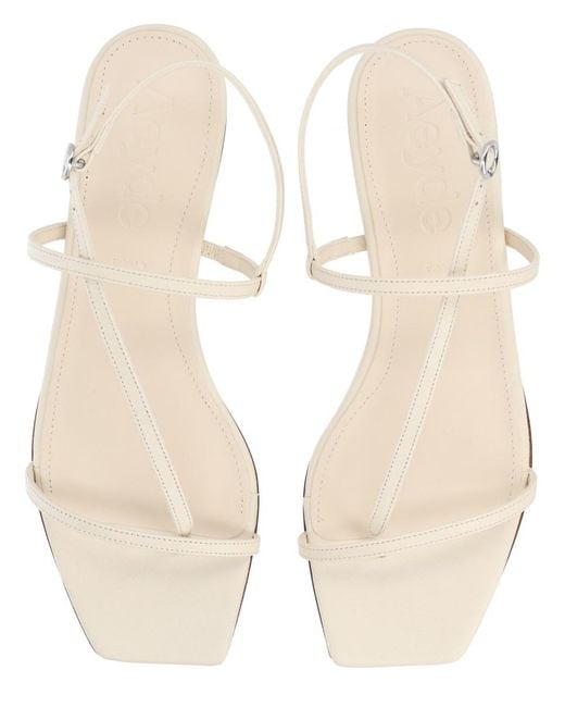Aeyde White Strappy Sandals