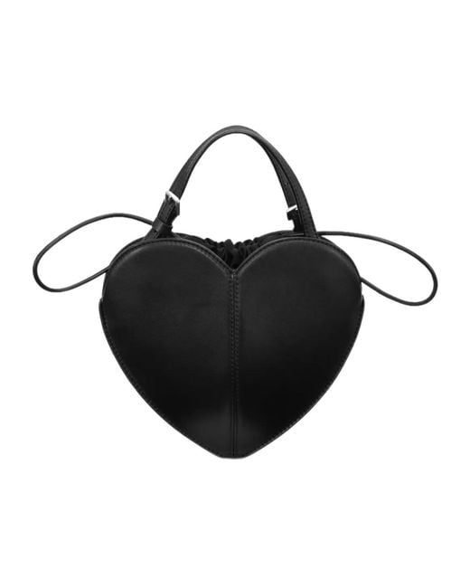 ROTATE BIRGER CHRISTENSEN Black Heart Leather Bag