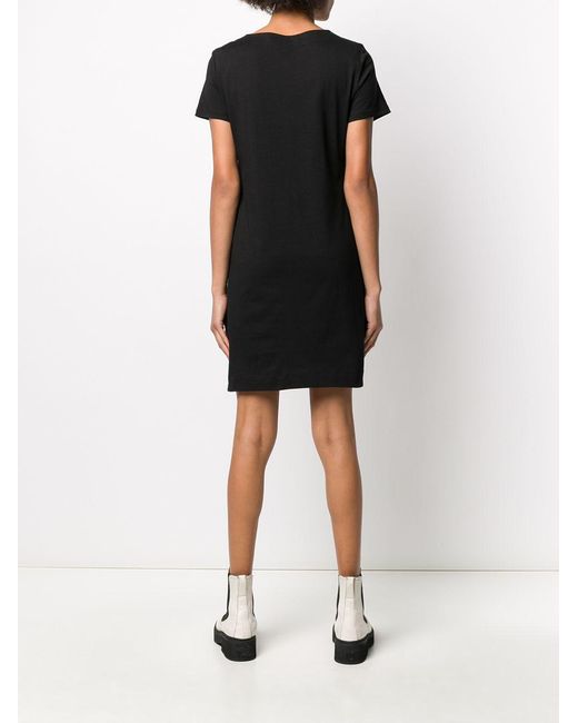 Moschino Black Lollipop Printed T-Shirt Dress