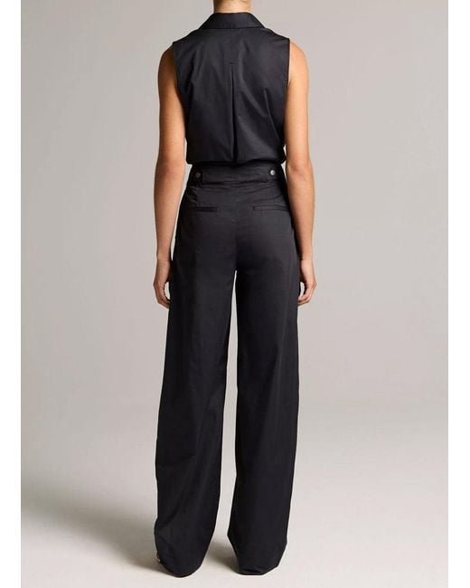 Vince Black High-Waisted Wide-Leg Trousers