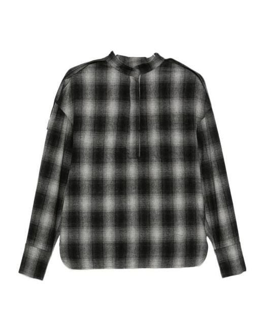 IRO Black Plaid Shirt