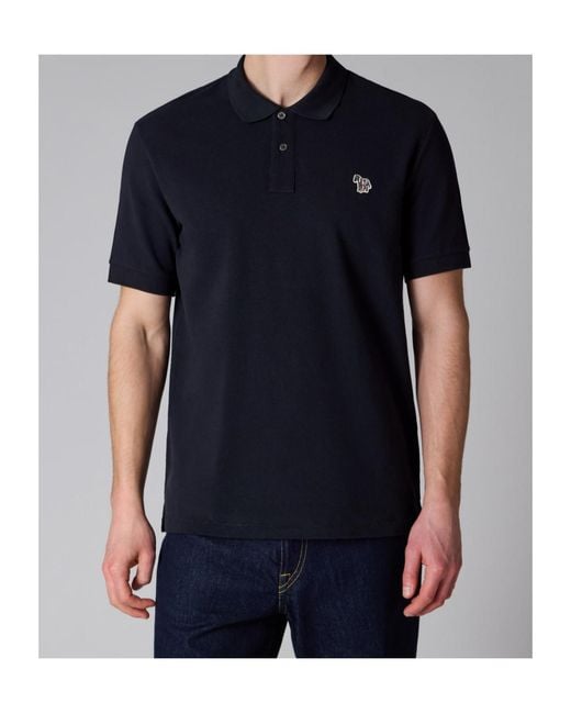 Paul Smith Blue Ps Paul Smith Zebra Logo Polo Shirt for men