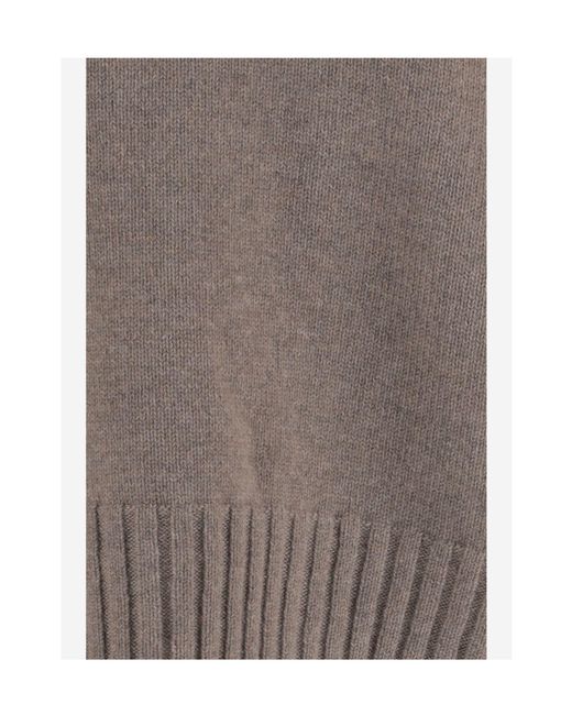 Malo Gray Ribbed-Knit Sweater
