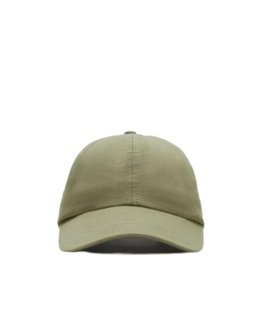 Burberry Green Equestrian Knight Logo Embroidered Curved-Peak Baseball Cap
