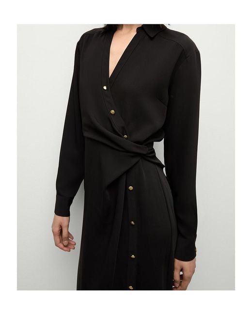 Veronica Beard Black Wright Midi Dress