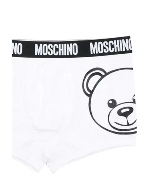 Moschino White Logo Detail Panties for men