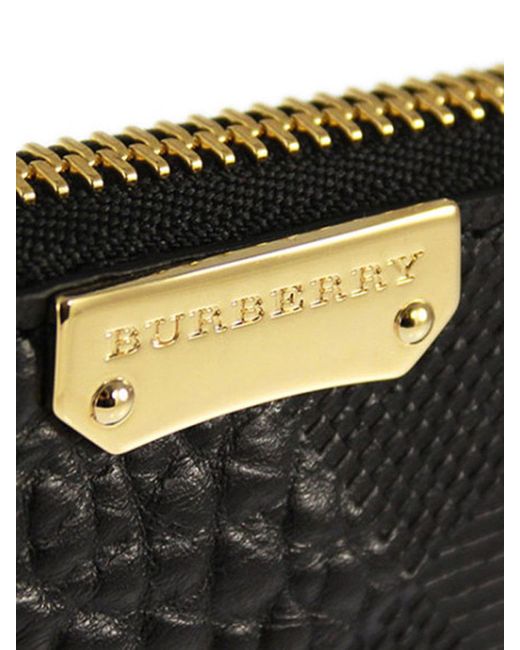 Burberry Black Checked Wallet