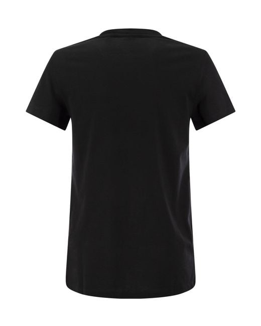Max Mara Black Crewneck Short-Sleeved T-Shirt