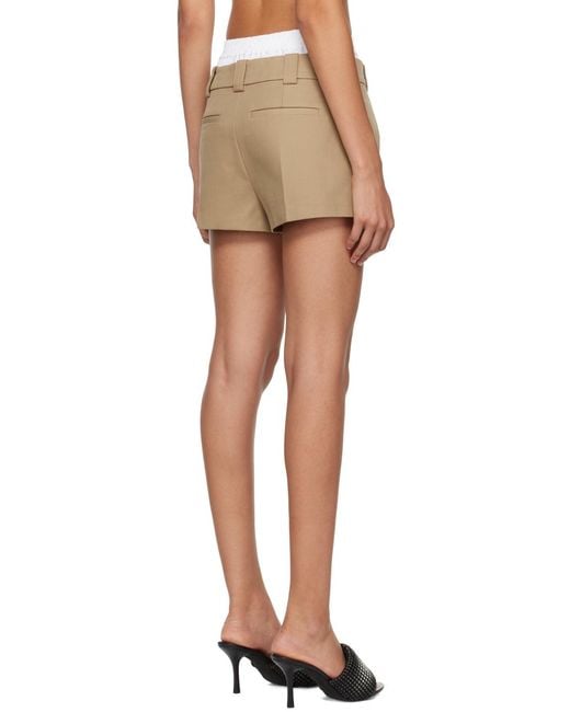 Alexander Wang Natural Pre-Styled Skort