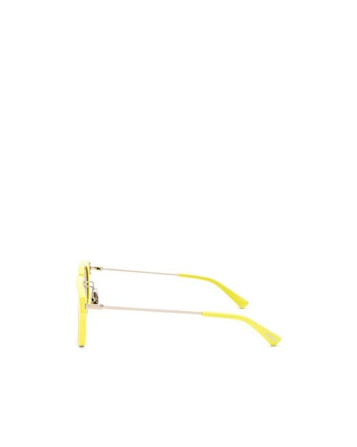 Jacquemus Yellow Logo Sunglasses for men
