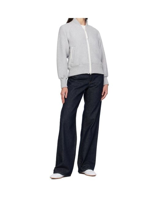 Canada Goose Gray Sierra Zip-Front Bomber Jacket