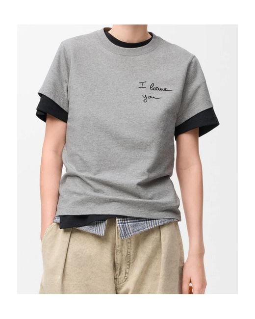 Loewe Gray I You Tshirt