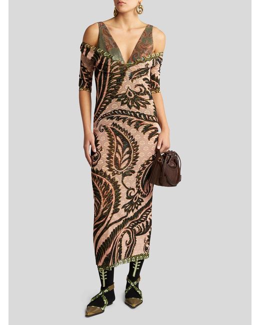 Etro Natural Midi Dresses