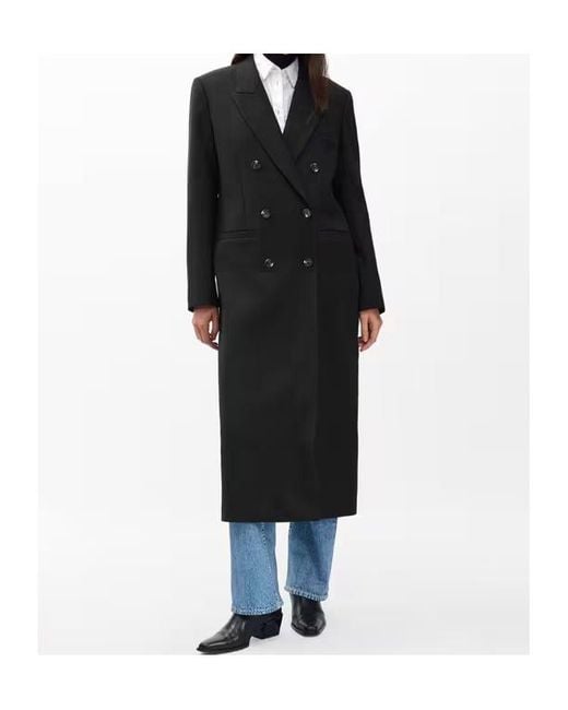 Rag & Bone Black Double-Breasted Trench Coat