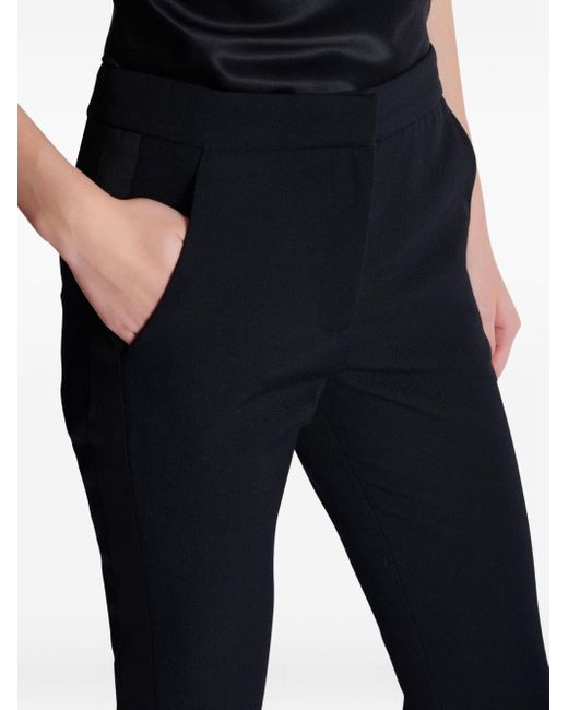Balmain Black Virgin Wool Grain De Poudre Trousers