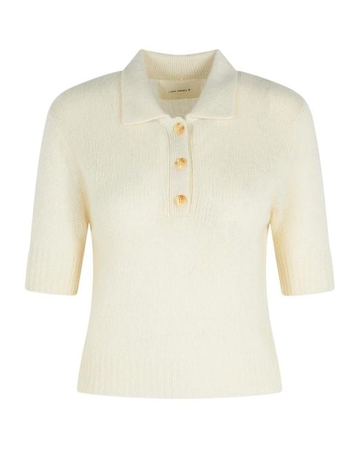 Lisa Yang White Polo Sweater
