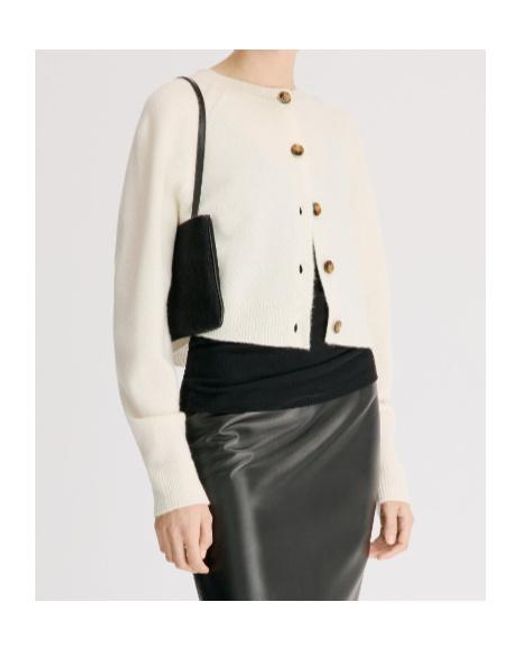 Loulou de Saison White Heike Cropped Cardigan