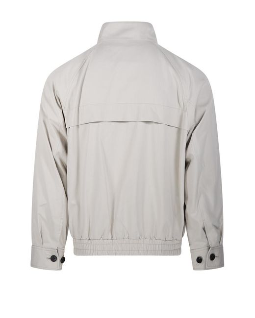DUNST Gray Zip-Up Harrington Jacket for men