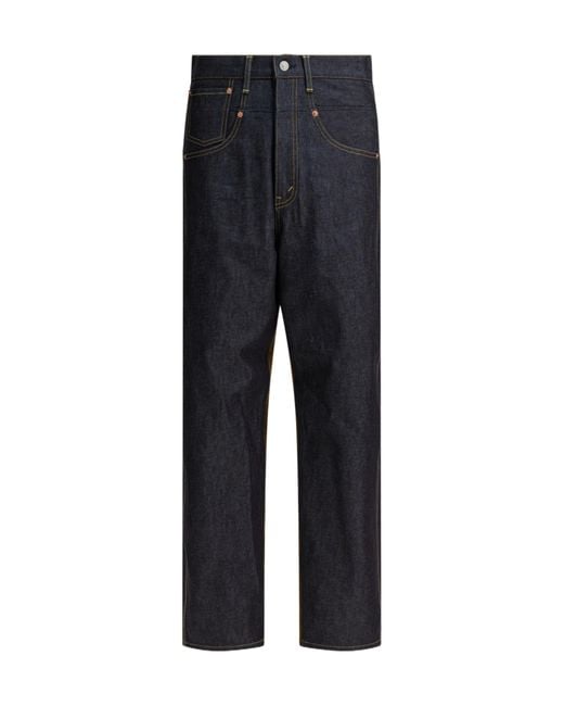 Junya Watanabe Blue Five-Pocket Denim Trousers for men