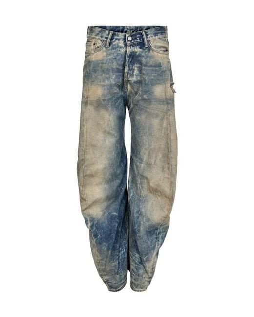 Acne Blue Belt Loop Jeans