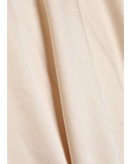 Vince White Satin Maxi Skirt