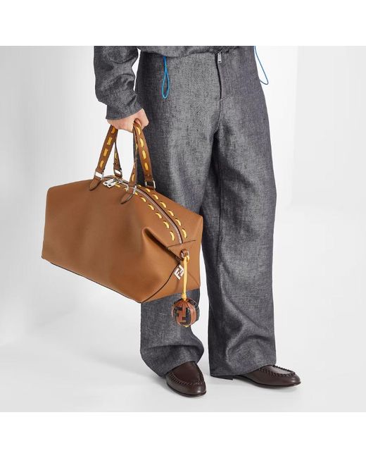 Fendi Brown Braided Ff Slip-On Loafers for men