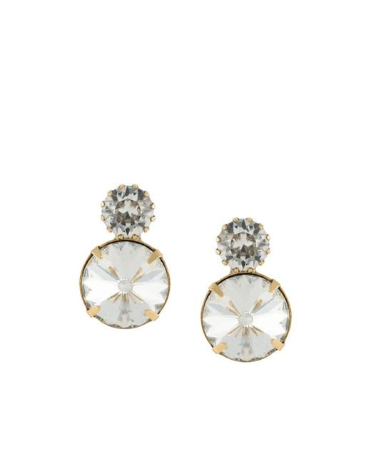 Jennifer Behr Metallic Myrla Crystal Earrings