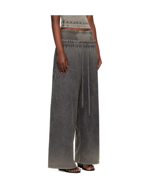 KNWLS Gray Haze Wide-Leg Pants