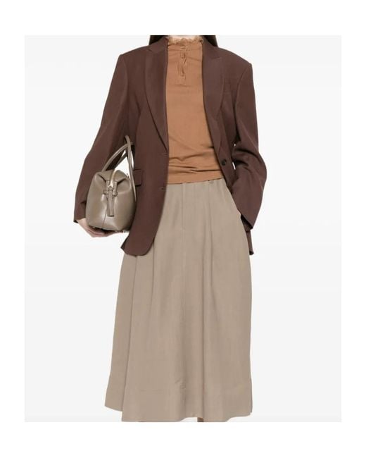 Brunello Cucinelli Brown Button Single-Breasted Blazer