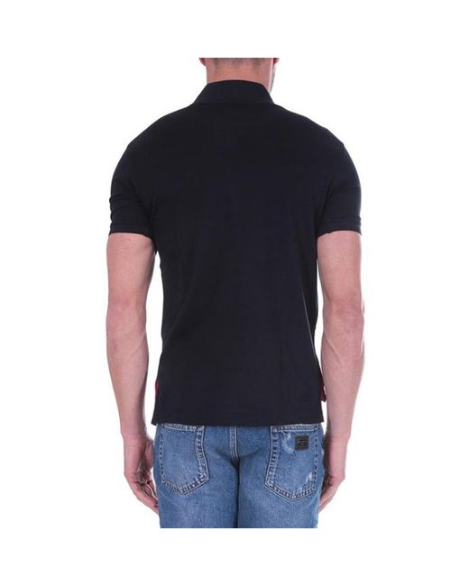 Thom Browne Blue Rwb Short-Sleeved Polo Shirt for men