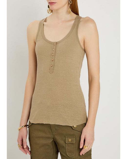 Isabel Marant Natural Silky Top