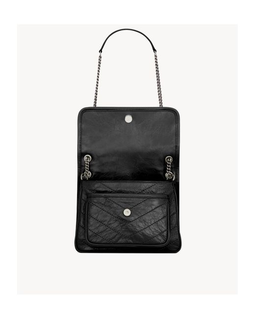 Saint Laurent Black Niki Medium Shoulder Bag