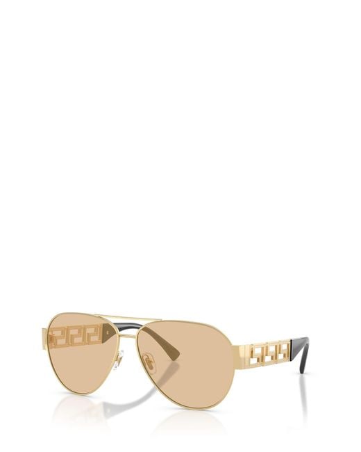 Versace Natural Pilot Sunglasses for men