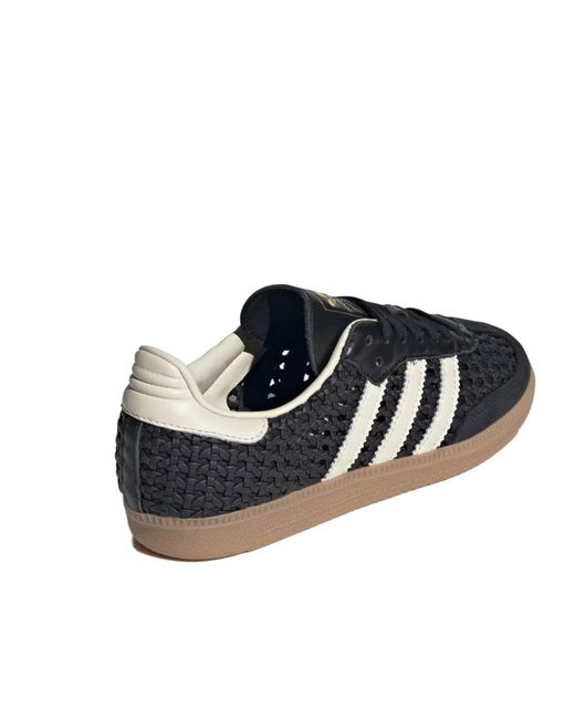 Adidas Black Originals Samba Og Woven Low-Top Sneakers for men