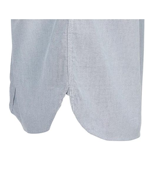 Nanamica Blue Long-Sleeved Shirt for men