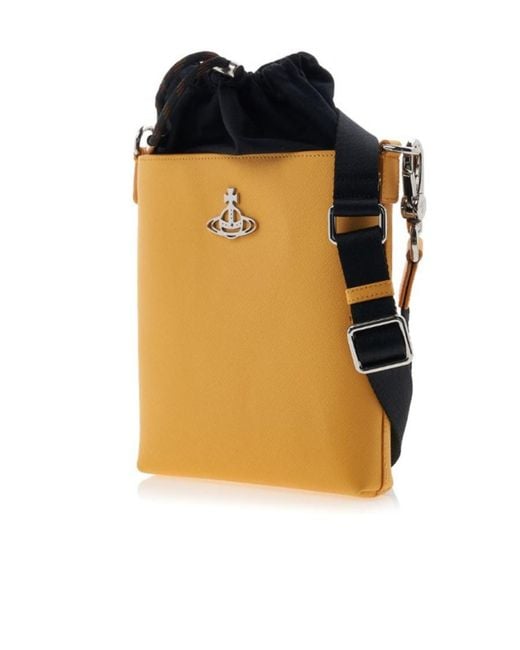 Vivienne Westwood Orange Logo Shoulder Bag