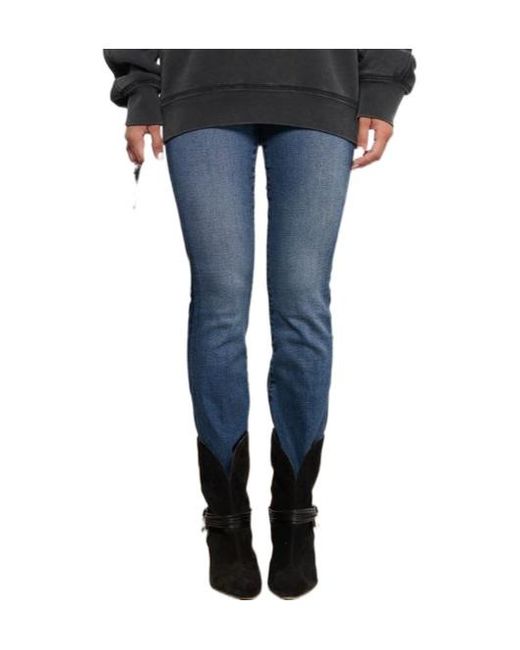 Mother Blue Belt Loop Jeans