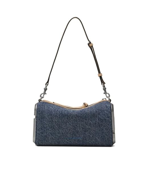 Marc Jacobs Blue The Denim Snapshot Shoulder Bag