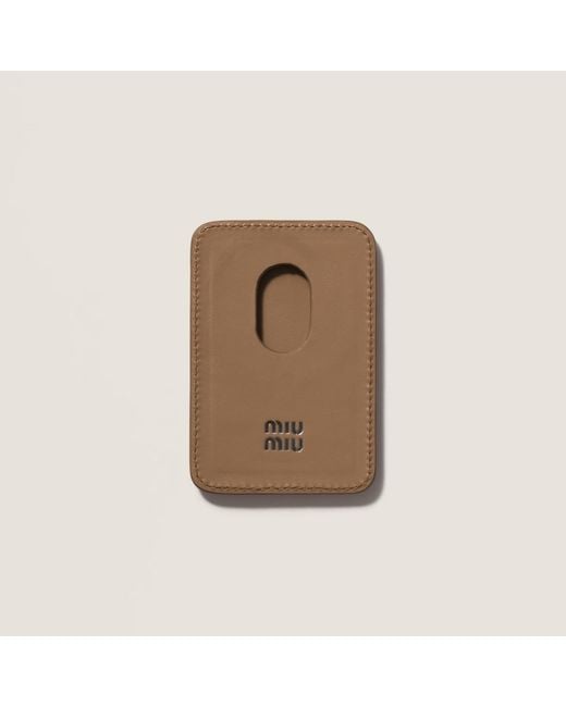 Miu Miu Brown Logo Card Pack