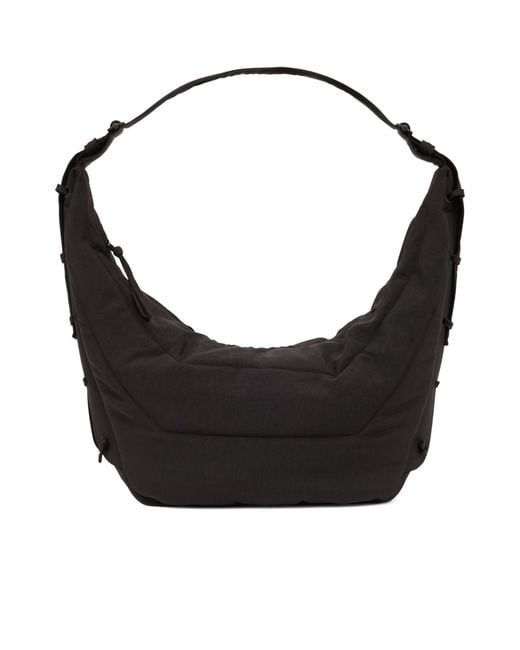 Lemaire Black Game Large Zipped Shoulder Bag