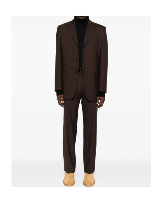 sunflower Black Flat-Front Trousers for men