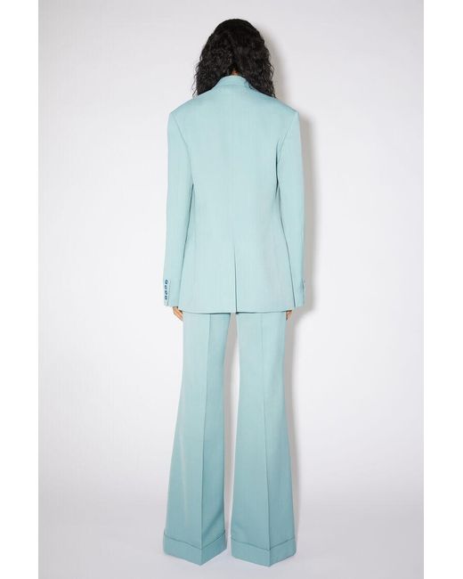 Acne Blue Single-Breasted Blazer