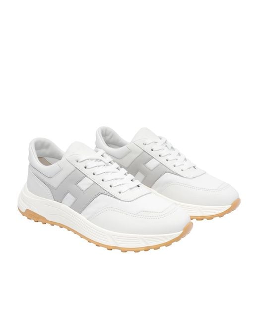 Hogan White Hyperlight Lace-Up Sneakers for men