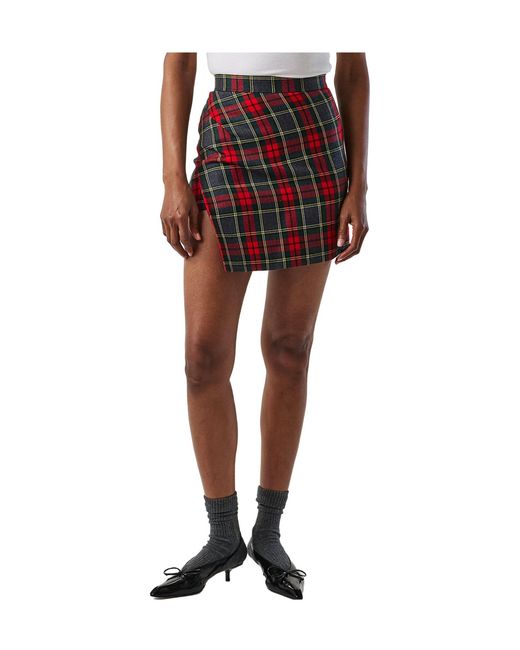 Vivienne Westwood Red Viv Tartan Skirt Ld53